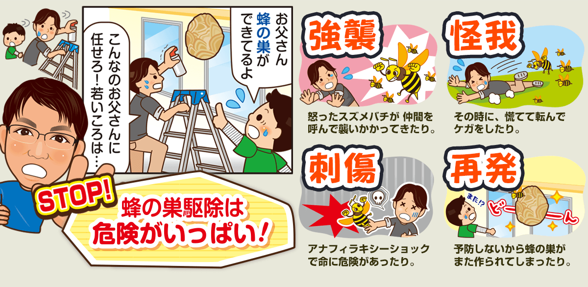 茨城県神栖市の蜂・蜂の巣のお悩み、お任せください！